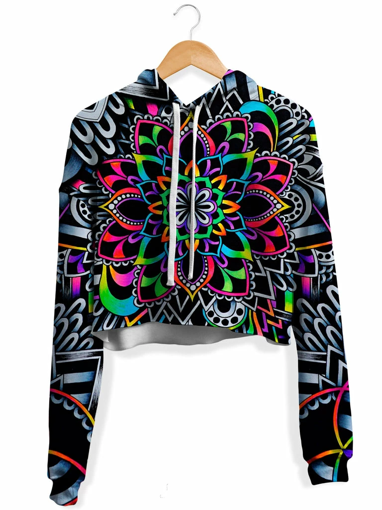 T6 Mandala Vibez Fleece Crop Hoodie 3 T6 Mandala Vibez Fleece Crop Hoodie