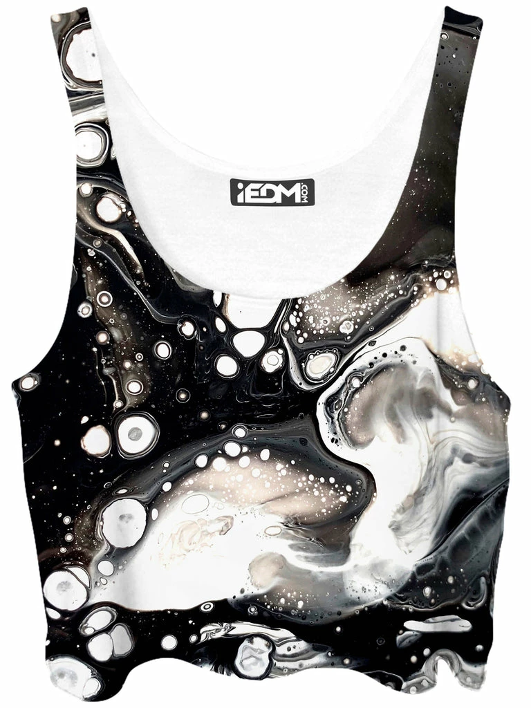 Ready To Ship Monochrome Melt Crop Top And Leggings Combo 4 Ready To Ship Monochrome Melt Crop Top And Leggings Combo - Image 2