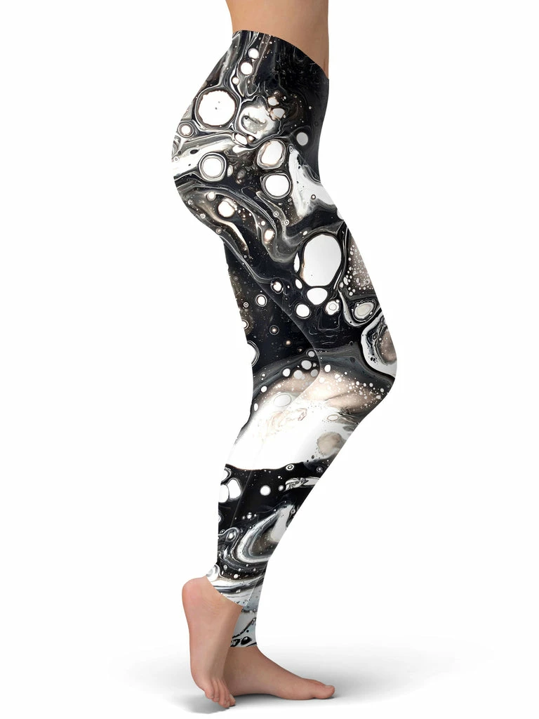 Monochrome Melt Leggings T6 Monochrome Melt Leggings -iEDM Shop brizbazaar monochrome melt leggings