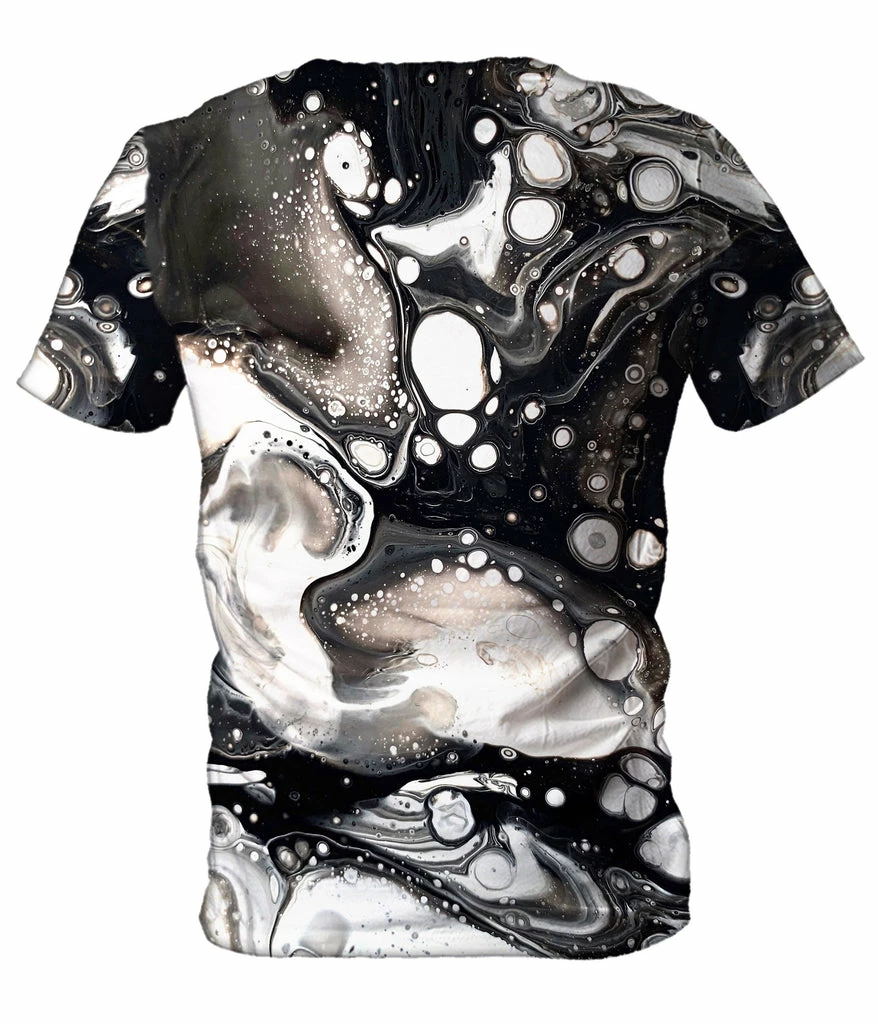 Monochrome Melt Men's T-Shirt T6 Monochrome Melt Men's T-Shirt -iEDM Shop brizbazaar monochrome melt men s t shirt