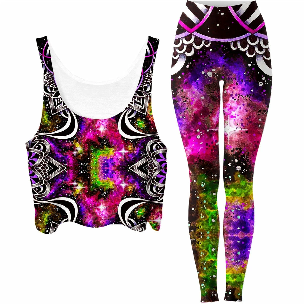 Oracle of Life 2.0 Crop Top and Leggings Combo Ready To Ship Oracle Of Life 2.0 Crop Top And Leggings Combo -iEDM Shop brizbazaar oracle of life 2 0 crop top and leggings combo