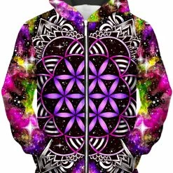 T6 Oracle Of Life Unisex Zip-Up Hoodie