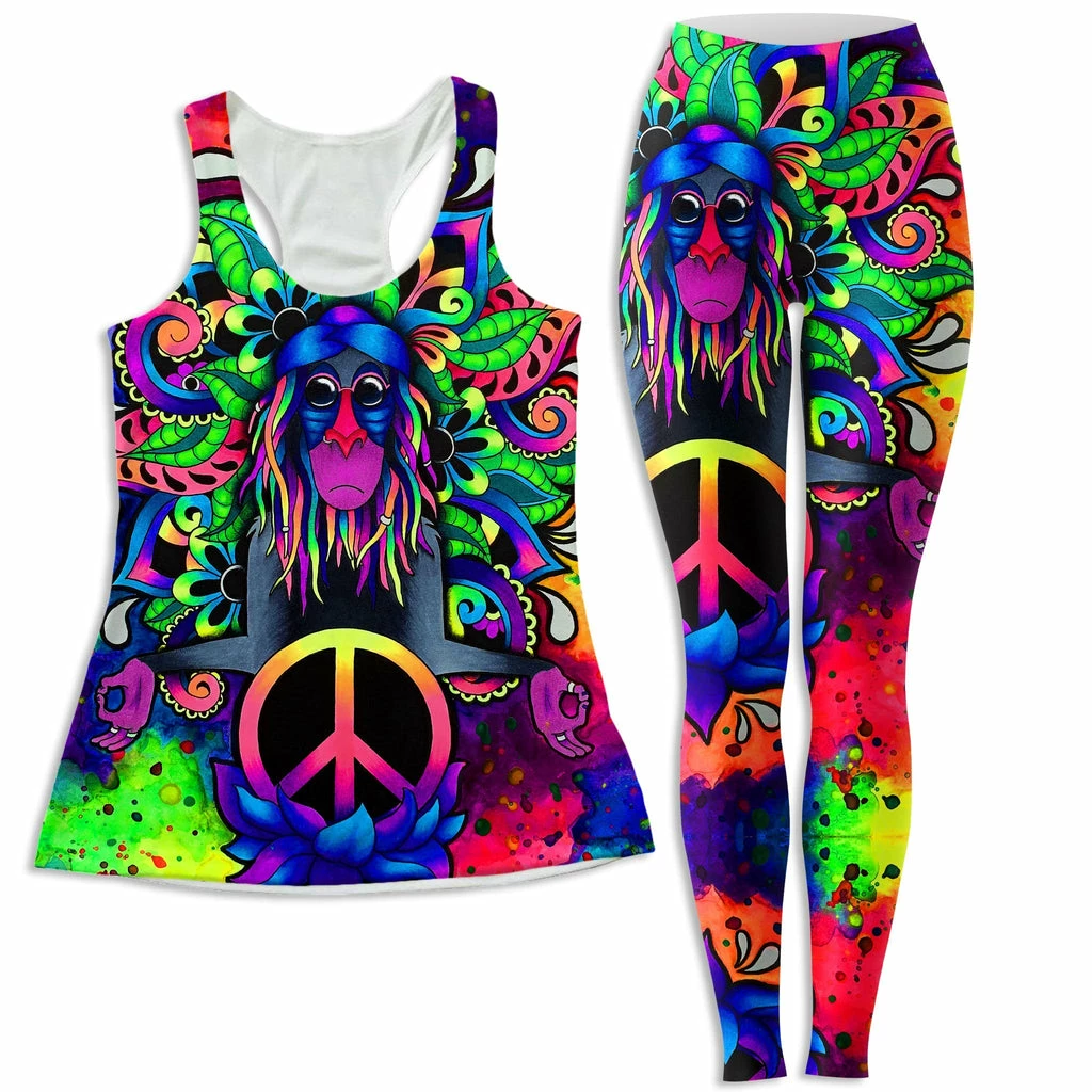 Ready To Ship Peace Rafiki Women's Tank And Leggings Combo 3 Ready To Ship Peace Rafiki Women's Tank And Leggings Combo