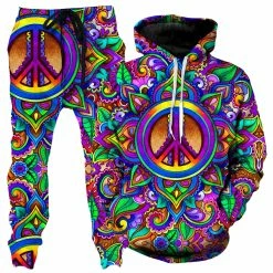 Ready To Ship Peace Stock Hoodie And Joggers Combo