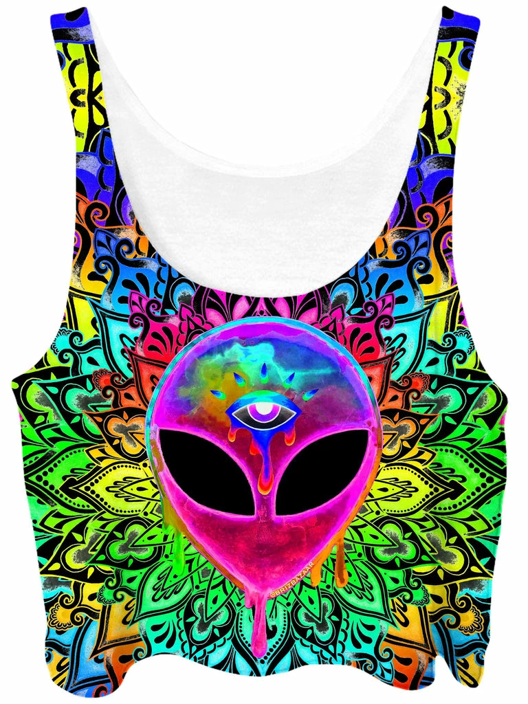 Psy Alien Pink Crop Top T6 Psy Alien Pink Crop Top -iEDM Shop brizbazaar psy alien pink crop top
