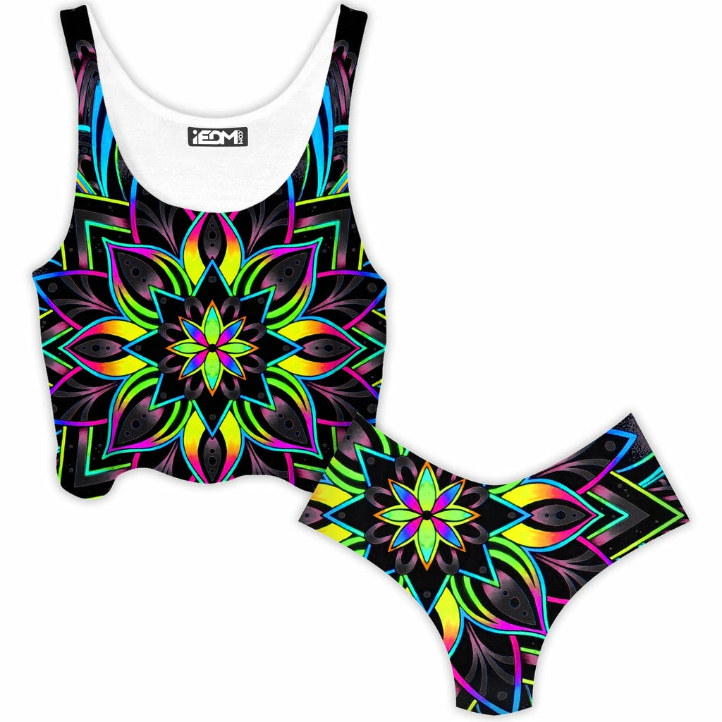 Radiance 2 Crop Top and Booty Shorts Combo Ready To Ship Radiance 2 Crop Top And Booty Shorts Combo -iEDM Shop brizbazaar radiance 2 crop top and booty shorts combo