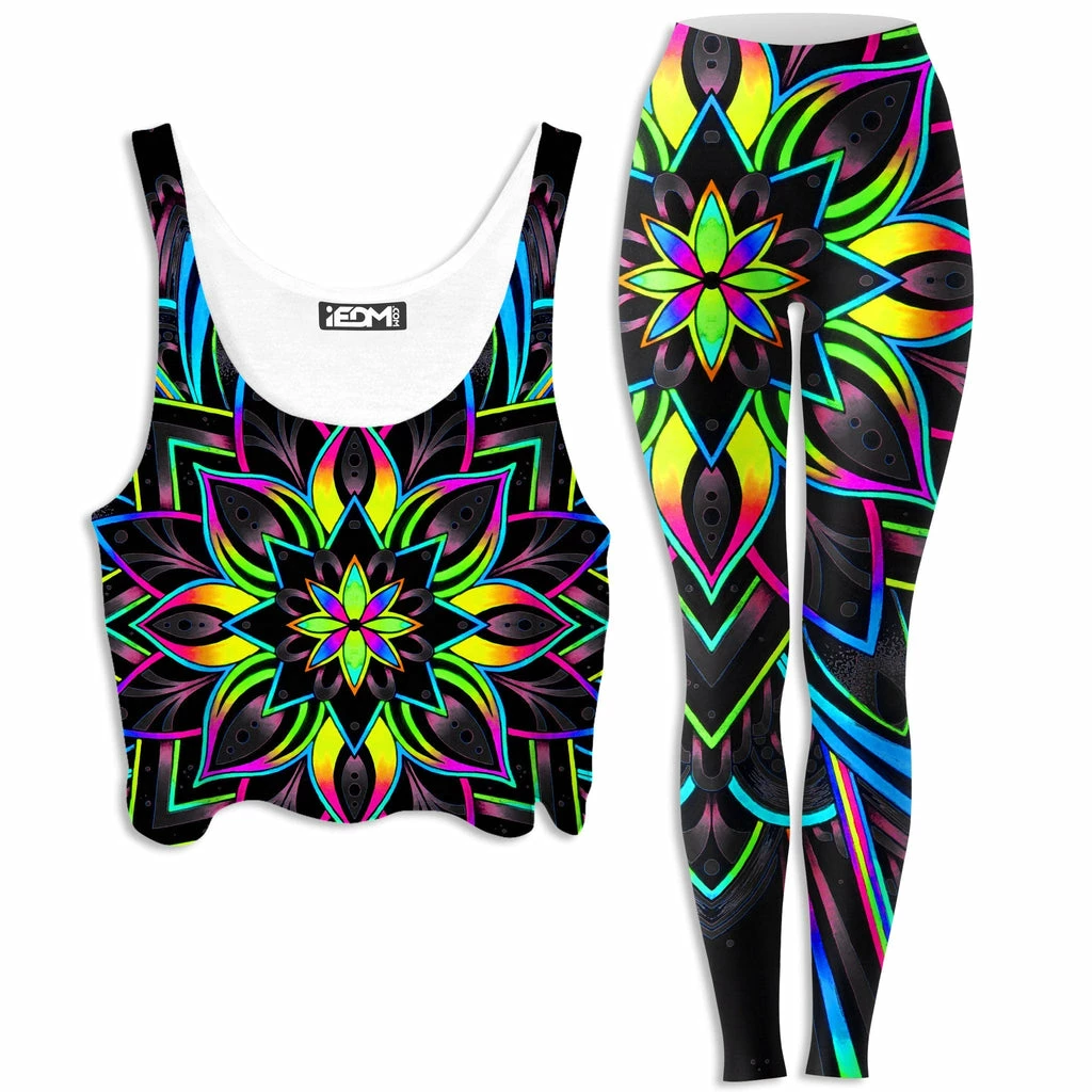 Radiance 2 Crop Top and Leggings Combo Ready To Ship Radiance 2 Crop Top And Leggings Combo -iEDM Shop brizbazaar radiance 2 crop top and leggings combo