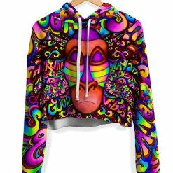 T6 Rafiki Vibes Fleece Crop Hoodie
