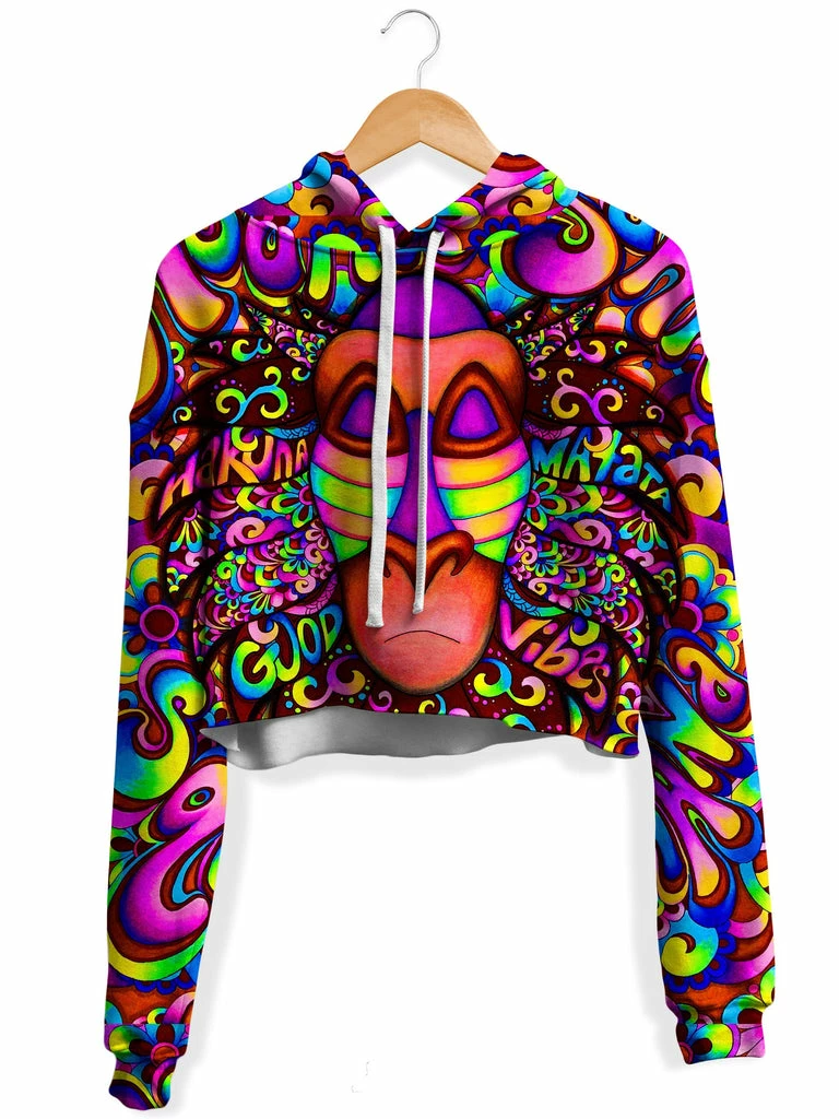 T6 Rafiki Vibes Fleece Crop Hoodie 3 T6 Rafiki Vibes Fleece Crop Hoodie