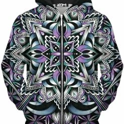 T6 Sacred Web Unisex Zip-Up Hoodie
