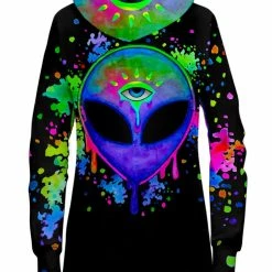 T6 Splatter Alien Hoodie Dress -iEDM Shop brizbazaar splatter alien hoodie dress 10927295463499 1024x1024