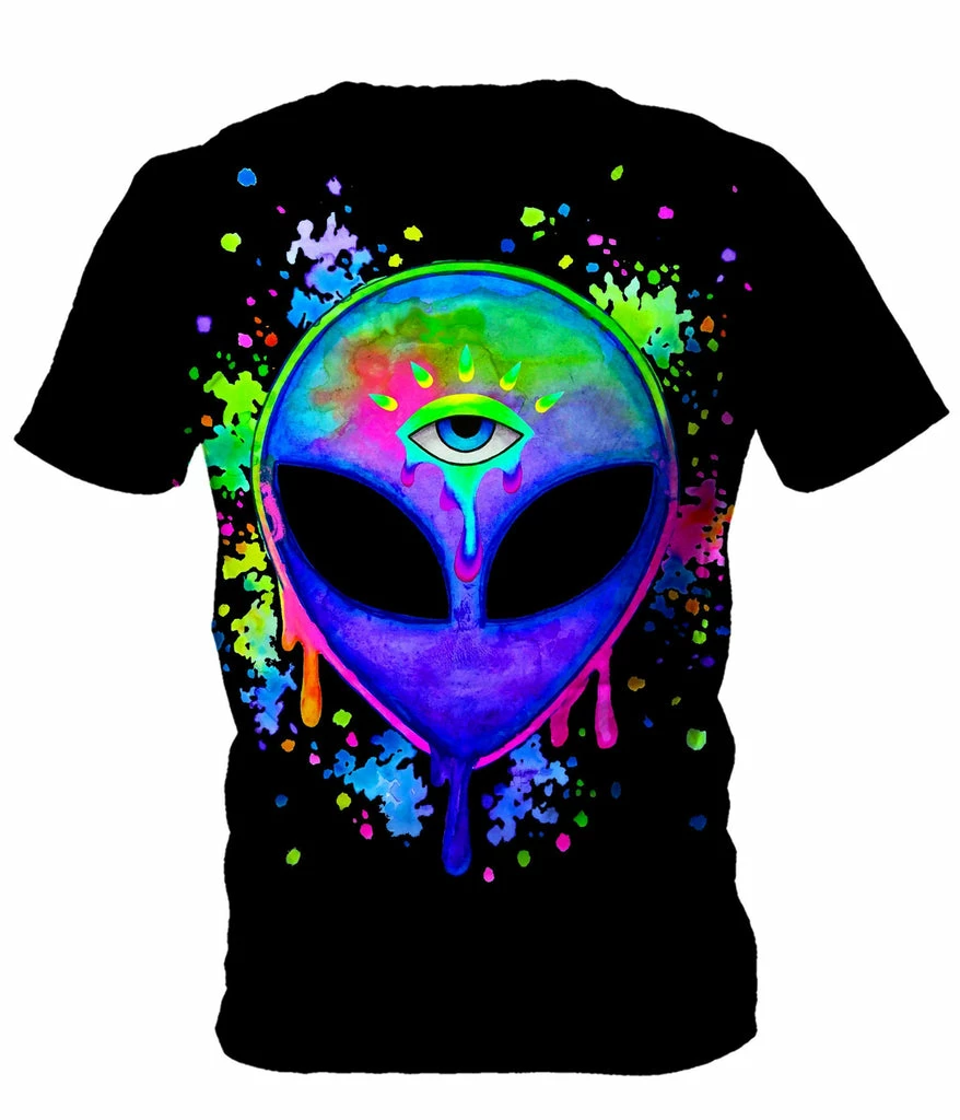 Splatter Alien Men's T-Shirt T6 Splatter Alien Men's T-Shirt -iEDM Shop brizbazaar splatter alien men s t shirt