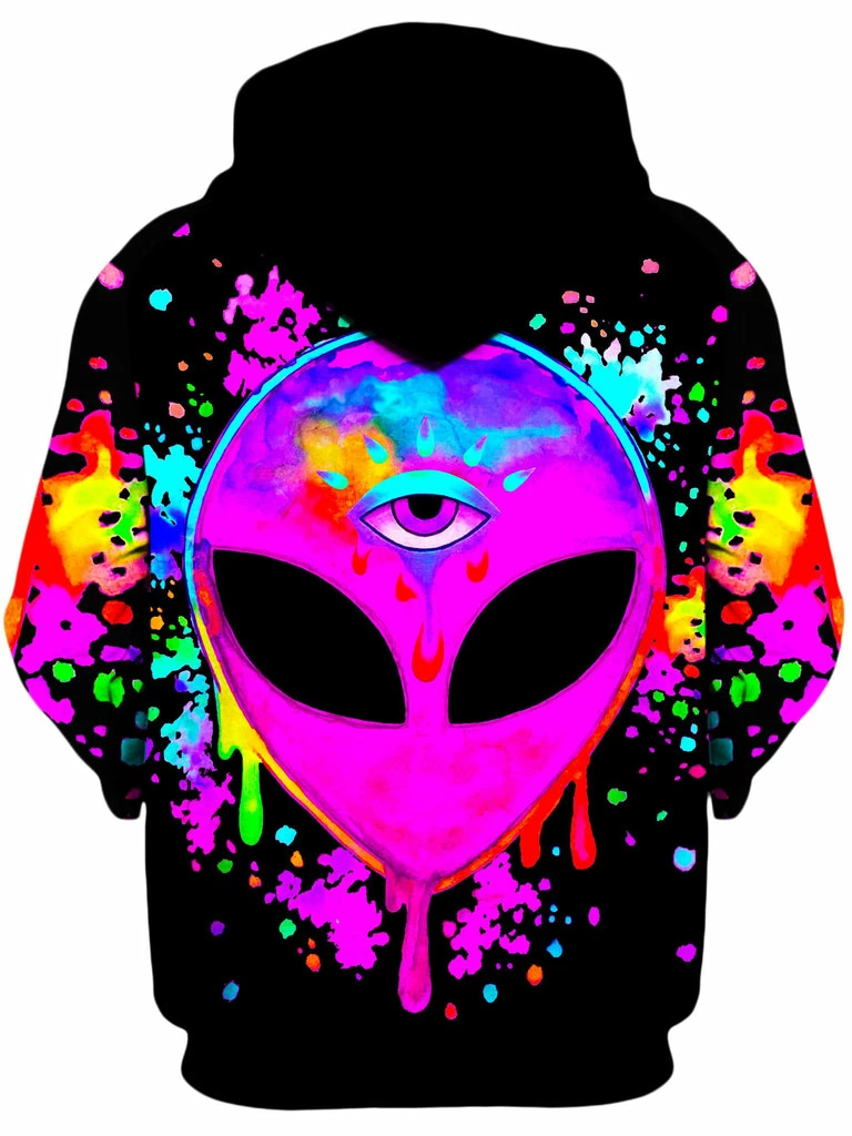 T6 Splatter Alien Pink Unisex Zip-Up Hoodie 4 T6 Splatter Alien Pink Unisex Zip-Up Hoodie - Image 2