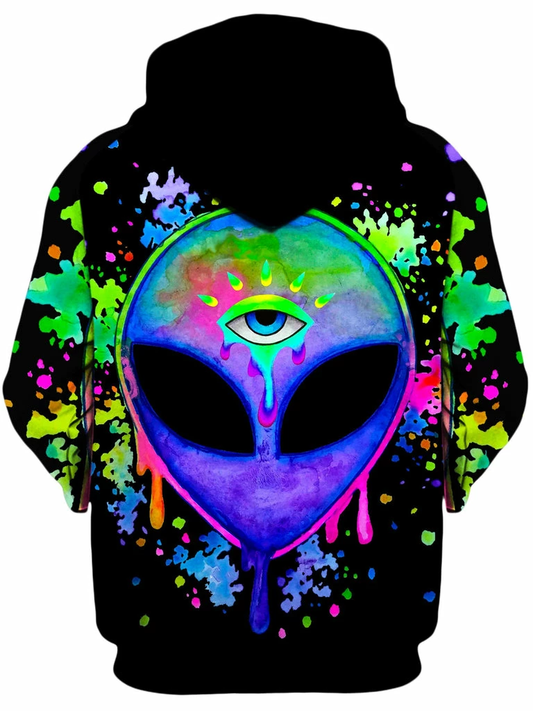 Splatter Alien Unisex Hoodie T6 Splatter Alien Unisex Hoodie -iEDM Shop brizbazaar splatter alien unisex hoodie