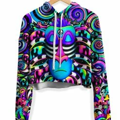 T6 Tripfiki Fleece Crop Hoodie