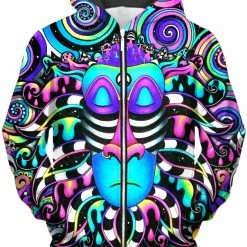 T6 Tripfiki Unisex Zip-Up Hoodie