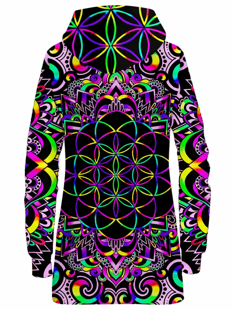 White Doodle Magic V2 Hoodie Dress T6 White Doodle Magic V2 Hoodie Dress -iEDM Shop brizbazaar white doodle magic v2 hoodie dress