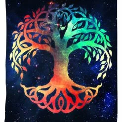 T6 Tree Of Life Plush Blanket