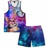 Ready To Ship Amazed Cat Tank And Shorts Combo -iEDM Shop on cue apparel amazed cat tank and shorts combo 12109415579723 1024x1024