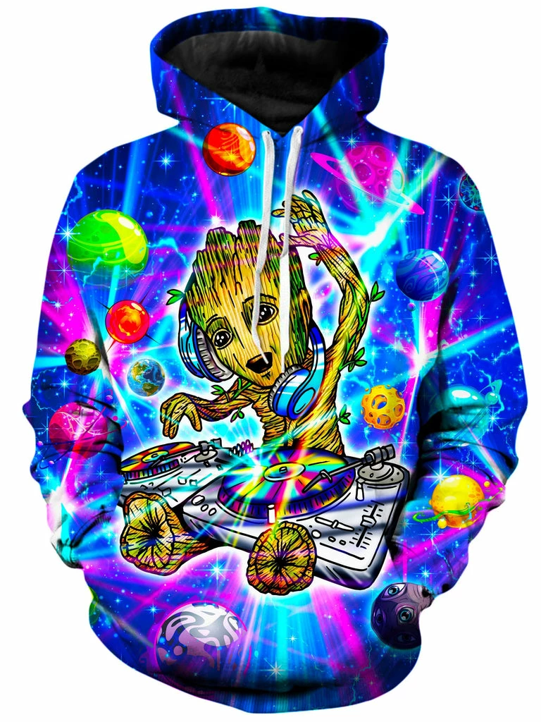 DJ Groot Unisex Hoodie T6 DJ Groot Unisex Hoodie -iEDM Shop on cue apparel dj groot hoodie