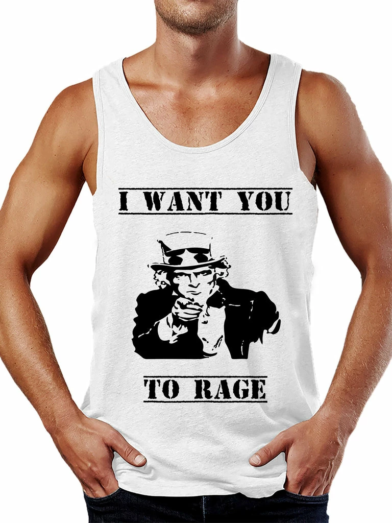 EDM Uncle Sam Tank Top On Cue Apparel EDM Uncle Sam Tank Top -iEDM Shop on cue apparel edm uncle sam tank top
