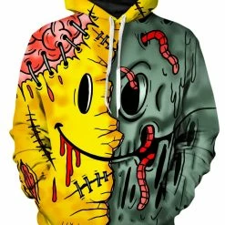 T6 Emoji Zombie Unisex Hoodie