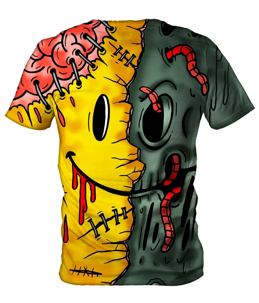 Emoji Zombie Men's T-Shirt T6 Emoji Zombie Men's T-Shirt -iEDM Shop on cue apparel emoji zombie men s t shirt