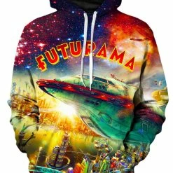 T6 Futurama City Unisex Hoodie