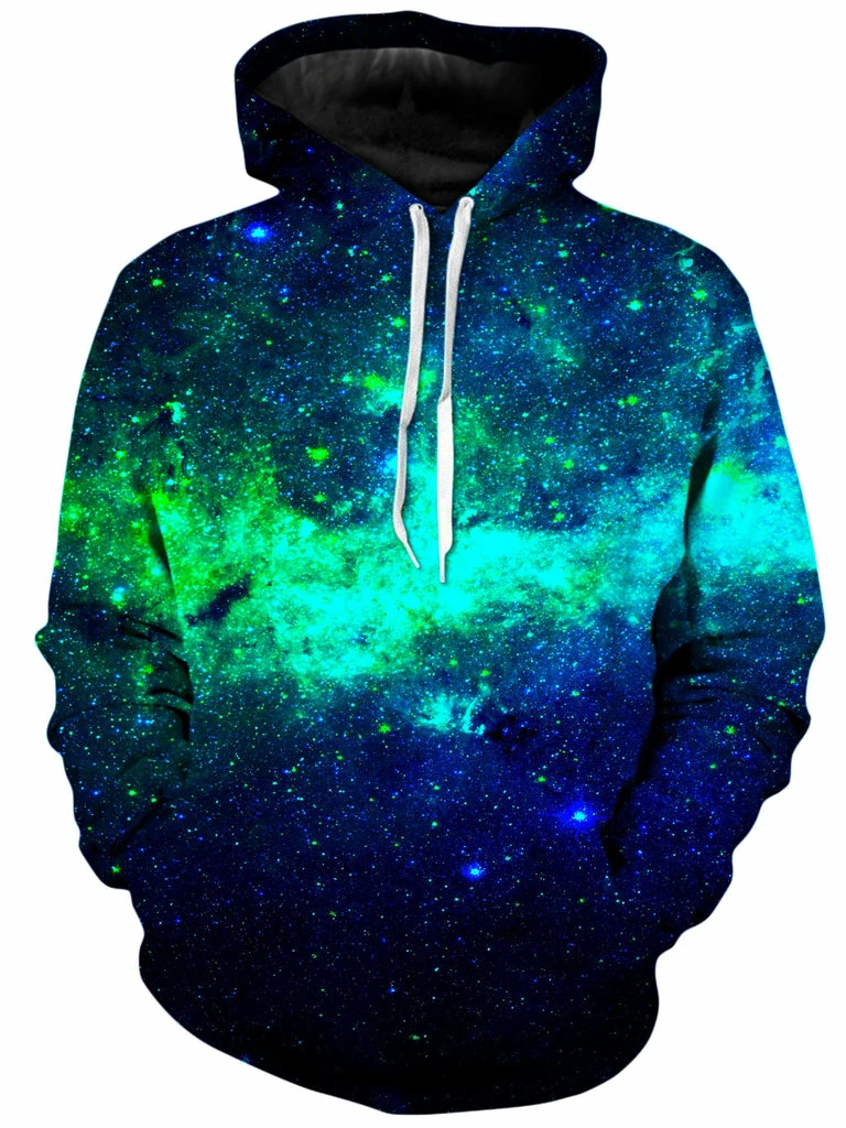 Green Galaxy Unisex Hoodie T6 Green Galaxy Unisex Hoodie -iEDM Shop on cue apparel green galaxy hoodie