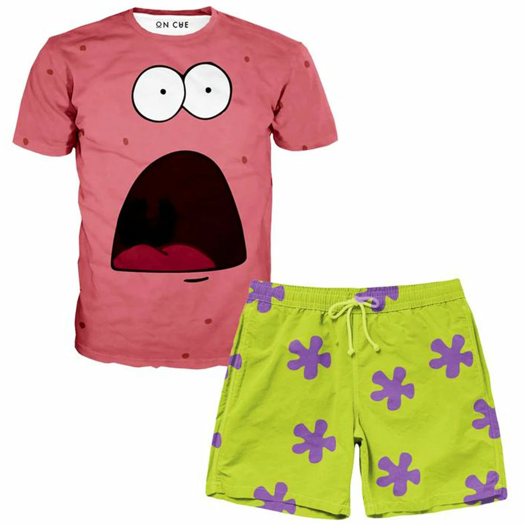 Patrick T-Shirt And Shorts Combo Ready To Ship Patrick T-Shirt And Shorts Combo -iEDM Shop on cue apparel patrick t shirt and shorts combo