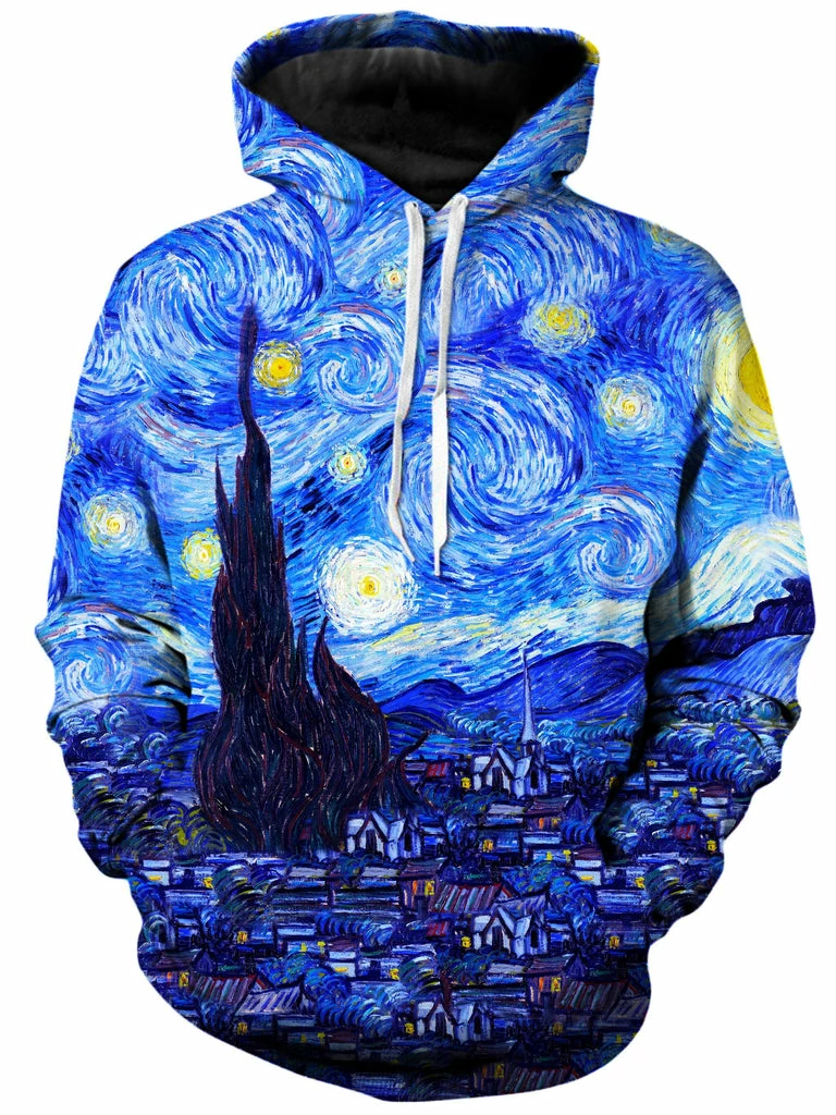 Starry Night Unisex Hoodie T6 Starry Night Unisex Hoodie -iEDM Shop on cue apparel starry night hoodie