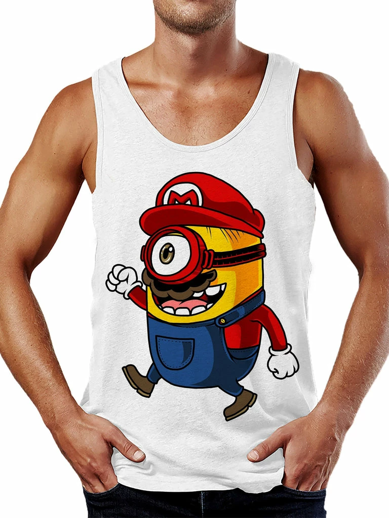 Super Mario Tank Top On Cue Apparel Super Mario Tank Top -iEDM Shop on cue apparel super mario tank top