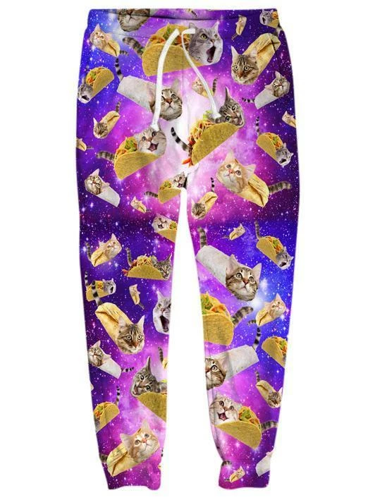 Tacos and Cats Purple Joggers T6 Tacos And Cats Purple Joggers -iEDM Shop on cue apparel tacos and cats purple joggers