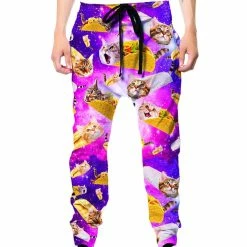T6 Tacos And Cats Purple Joggers