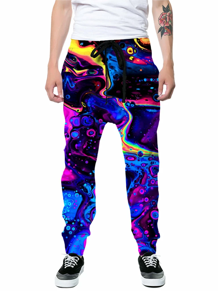 Acid Bath Zip-Up Hoodie and Joggers Combo Ready To Ship Acid Bath Zip-Up Hoodie And Joggers Combo -iEDM Shop psychedelic pourhouse acid bath zip up hoodie and joggers combo