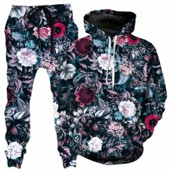 Ready To Ship Blue Garden Hoodie And Joggers Combo