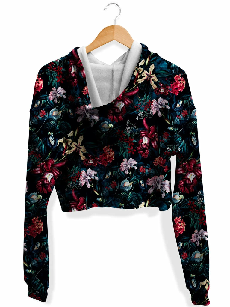 T6 Dark Path Fleece Crop Hoodie - Image 2