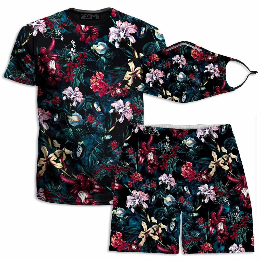 Dark Path T-Shirt and Shorts with PM 2.5 Face Mask Combo Ready To Ship Dark Path T-Shirt And Shorts With PM 2.5 Face Mask Combo -iEDM Shop riza peker dark path t shirt and shorts with pm 2 5 face mask combo