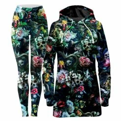Ready To Ship Dark Splendor Hoodie Dress And Leggings Combo