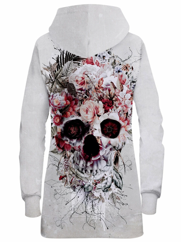 T6 Floral Skull Hoodie Dress 4 T6 Floral Skull Hoodie Dress - Image 2