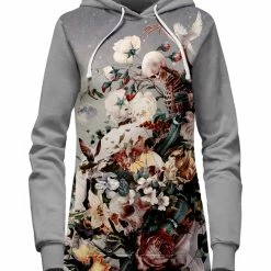T6 Floral Space Hoodie Dress
