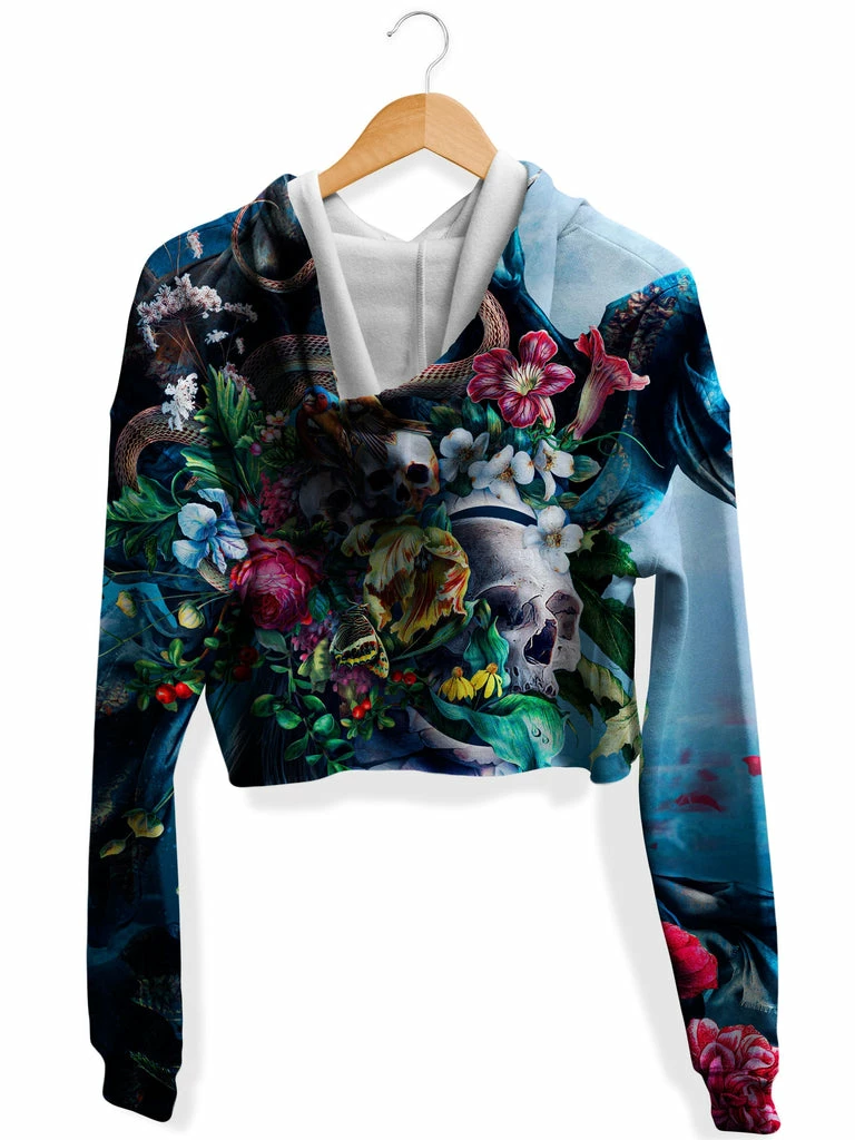 Live and Die Fleece Crop Hoodie T6 Live And Die Fleece Crop Hoodie -iEDM Shop riza peker live and die fleece crop hoodie