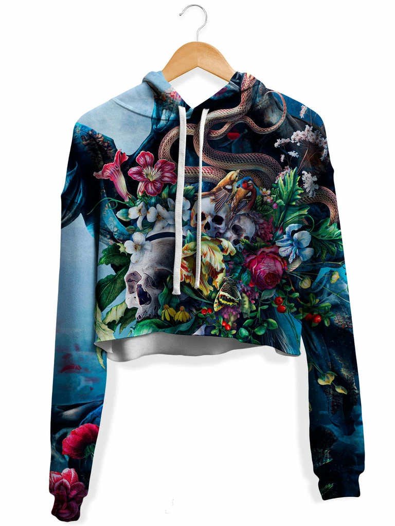 Live and Die Fleece Crop Hoodie T6 Live And Die Fleece Crop Hoodie -iEDM Shop riza peker live and die fleece crop hoodie