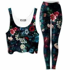 Ready To Ship Neon Land Crop Top And Leggings Combo