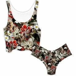 Ready To Ship Noel Crop Top And Booty Shorts Combo