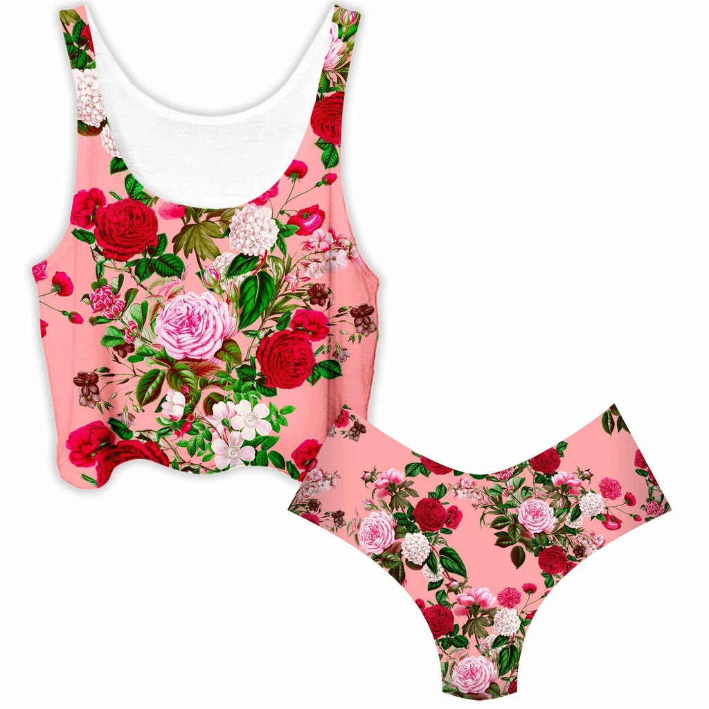 Pastel Crop Top and Booty Shorts Combo Ready To Ship Pastel Crop Top And Booty Shorts Combo -iEDM Shop riza peker pastel crop top and booty shorts combo