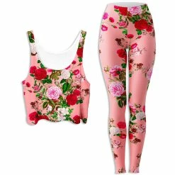 Ready To Ship Pastel Crop Top And Leggings Combo