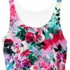 T6 Pink Floral Crop Top -iEDM Shop riza peker pink floral crop top 10921379758155 1024x1024