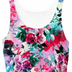 T6 Pink Floral Crop Top