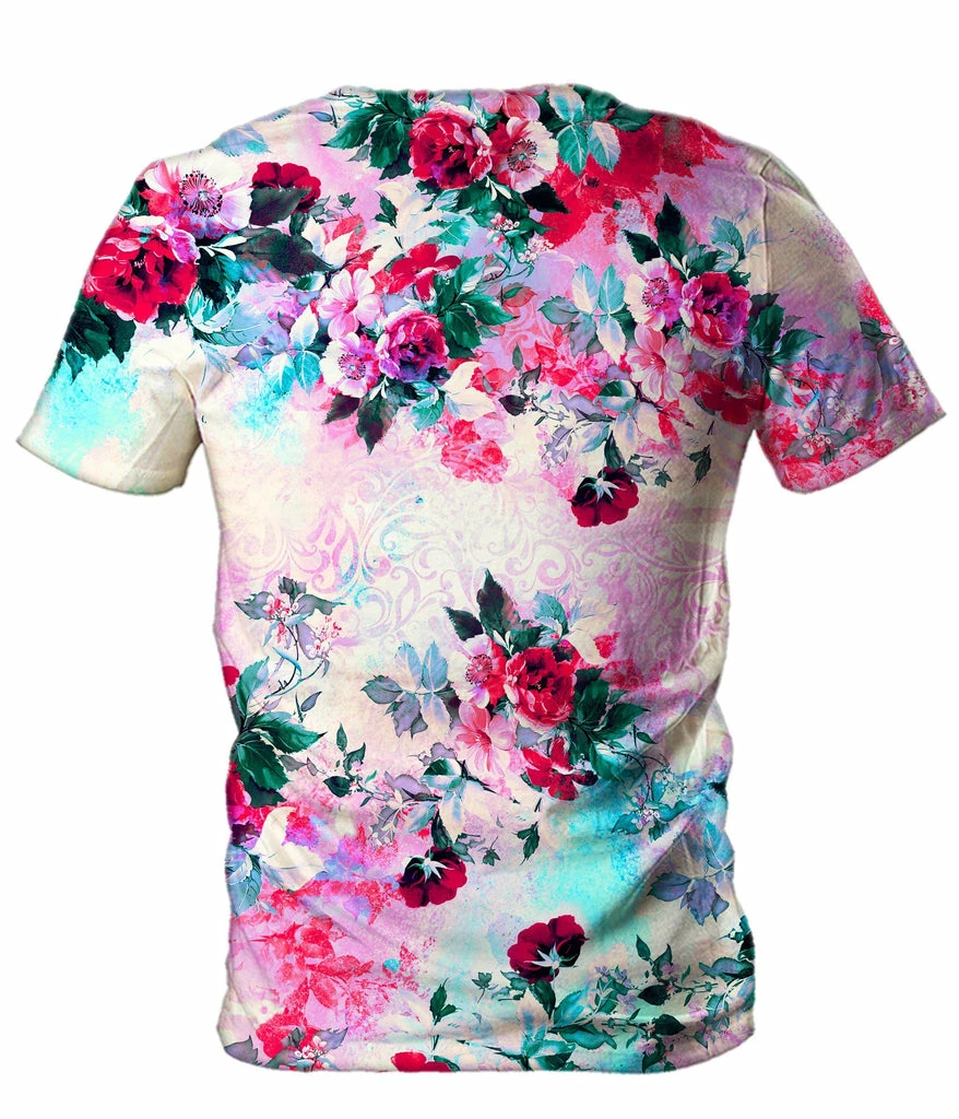 Pink Floral Men's T-Shirt T6 Pink Floral Men's T-Shirt -iEDM Shop riza peker pink floral men s t shirt